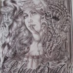 Drawing by an artist held in SHU at Pelican Bay