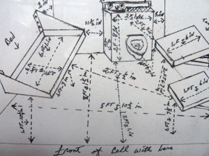 Herman-Wallaces-drawing-of-his-sparse-cell-complete-with-measurements-the-total-dimensions-are-5-feet-10½-inches-by-10-feet-1½-inches.