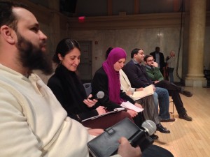 Panelists at the No Separate Justice launch at Judson Memorial Church