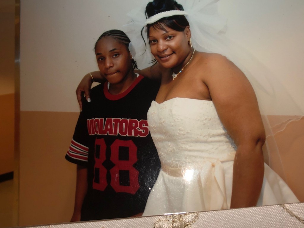 Tyquine Lee and his mother, Takeisha Brown. in a family photo taken prior to his incarceration and isolation.