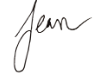 Jean's signature